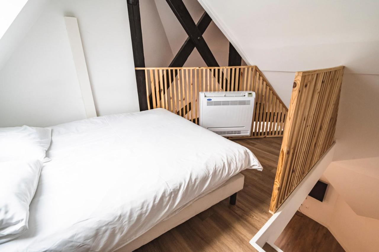 Apartament Tournelles Vue Cathedrale- Maison Climatisee Du Xvie Siecle Classee Reims Zewnętrze zdjęcie